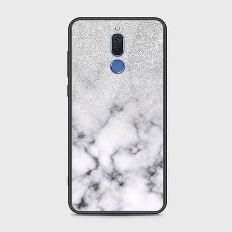 Huawei Mate 10 Lite Cover - White Marble Series - HQ Ultra Shine Premium Infinity Glass Soft Silicon Borders Case