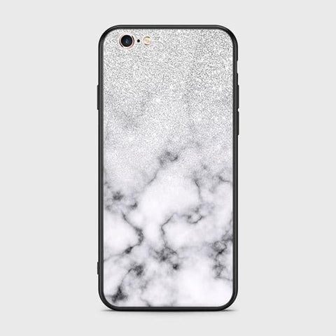 iPhone 6S / 6 Cover - White Marble Series - HQ Ultra Shine Premium Infinity Glass Soft Silicon Borders Case