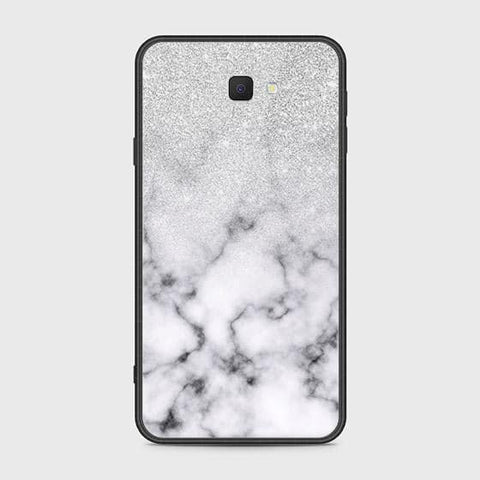 Samsung Galaxy J7 Prime Cover - White Marble Series - HQ Ultra Shine Premium Infinity Glass Soft Silicon Borders Case