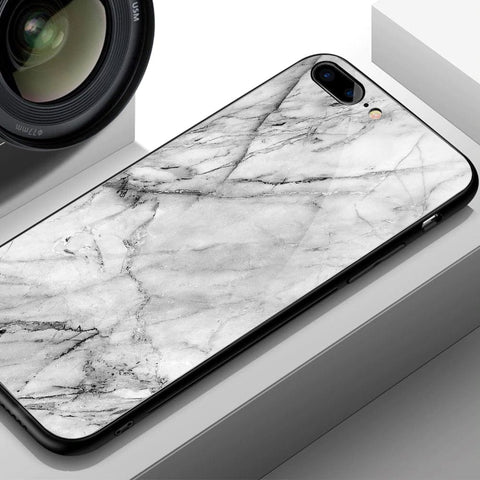 Infinix Hot 12 Cover- White Marble Series - HQ Ultra Shine Premium Infinity Glass Soft Silicon Borders Case
