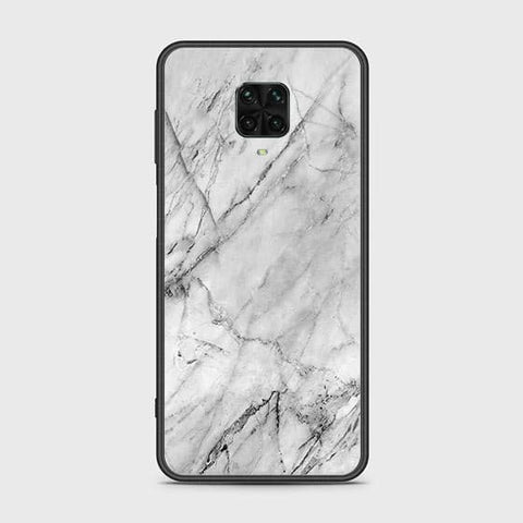 Xiaomi Redmi Note 9 Pro Cover - White Marble Series - HQ Ultra Shine Premium Infinity Glass Soft Silicon Borders Case