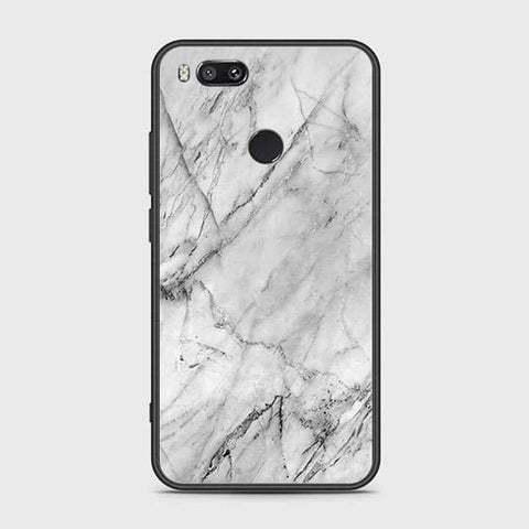 Xiaomi Mi A1 / Mi 5X Cover - White Marble Series - HQ Ultra Shine Premium Infinity Glass Soft Silicon Borders Case