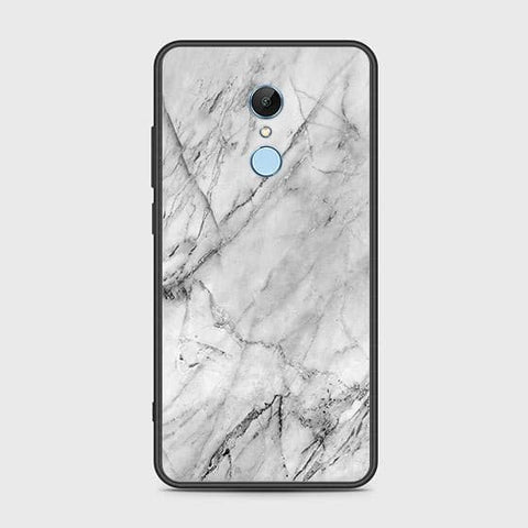 Xiaomi Redmi 5 Cover - White Marble Series - HQ Ultra Shine Premium Infinity Glass Soft Silicon Borders Case