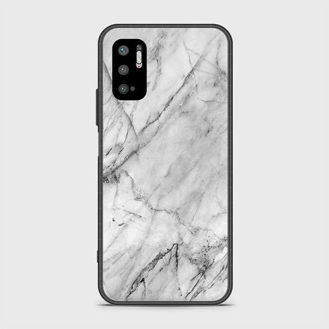 Xiaomi Redmi Note 10 5G Cover - White Marble Series - HQ Ultra Shine Premium Infinity Glass Soft Silicon Borders Case