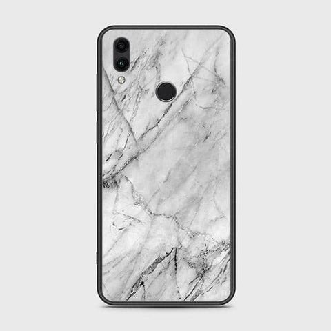 Huawei Honor 10 Lite Cover - White Marble Series - HQ Ultra Shine Premium Infinity Glass Soft Silicon Borders Case