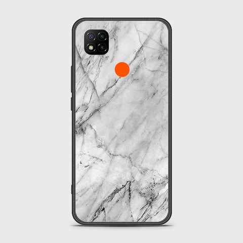 Xiaomi Redmi 9C Cover- White Marble Series - HQ Ultra Shine Premium Infinity Glass Soft Silicon Borders Case