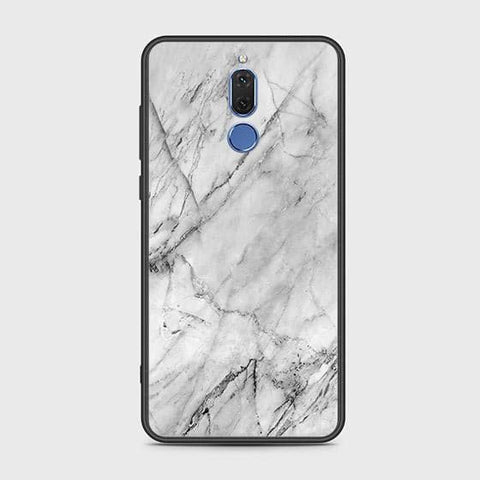 Huawei Mate 10 Lite Cover - White Marble Series - HQ Ultra Shine Premium Infinity Glass Soft Silicon Borders Case