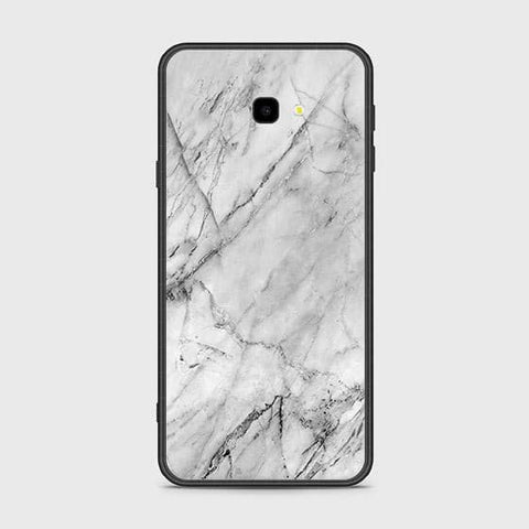 Samsung Galaxy J4 Plus Cover - White Marble Series - HQ Ultra Shine Premium Infinity Glass Soft Silicon Borders Case