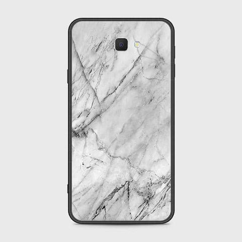 Samsung Galaxy J7 Prime Cover - White Marble Series - HQ Ultra Shine Premium Infinity Glass Soft Silicon Borders Case