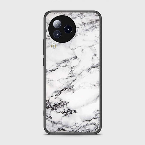 Xiaomi Civi 3 Cover- White Marble Series - HQ Ultra Shine Premium Infinity Glass Soft Silicon Borders Case