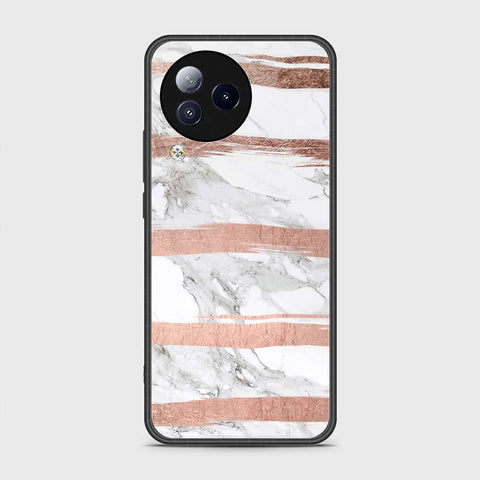 Xiaomi Civi 3 Cover- White Marble Series - HQ Ultra Shine Premium Infinity Glass Soft Silicon Borders Case