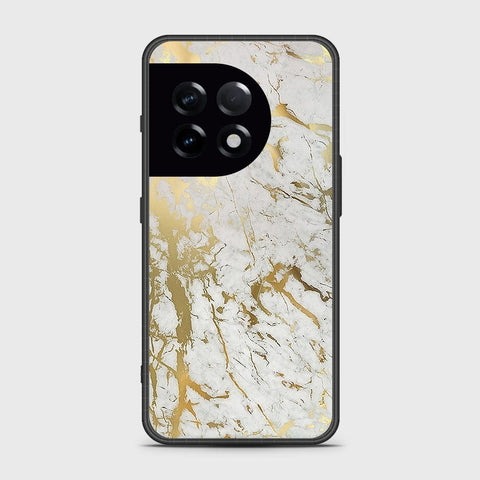 OnePlus Ace 2 Cover- White Marble Series - HQ Ultra Shine Premium Infinity Glass Soft Silicon Borders Case