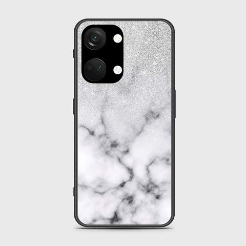 OnePlus Ace 2V Cover- White Marble Series - HQ Ultra Shine Premium Infinity Glass Soft Silicon Borders Case