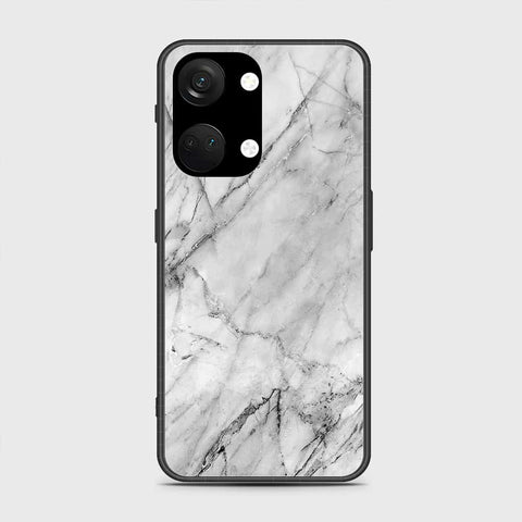 OnePlus Ace 2V Cover- White Marble Series - HQ Ultra Shine Premium Infinity Glass Soft Silicon Borders Case