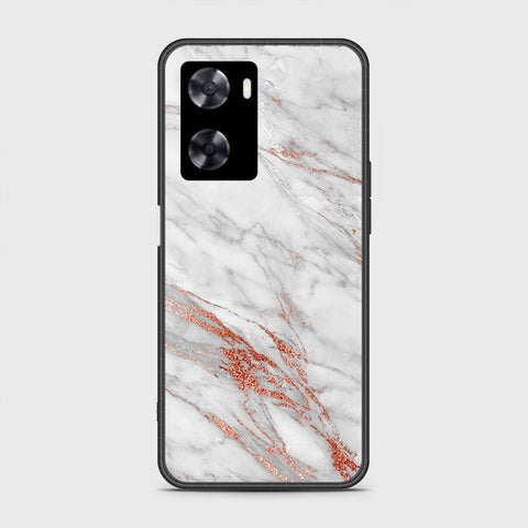 OnePlus Nord N20 SE Cover- White Marble Series - HQ Ultra Shine Premium Infinity Glass Soft Silicon Borders Case