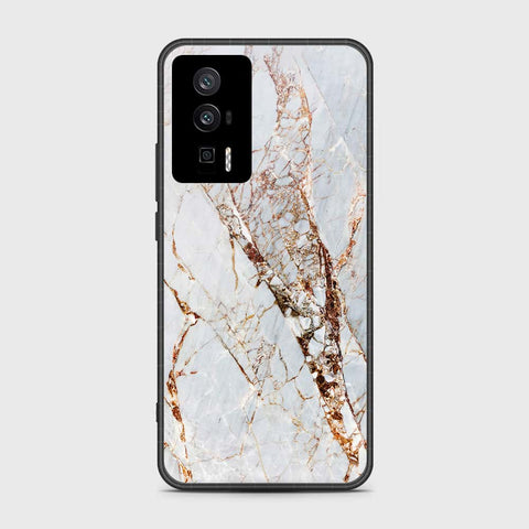 Xiaomi Redmi K60 Cover- White Marble Series - HQ Ultra Shine Premium Infinity Glass Soft Silicon Borders Case