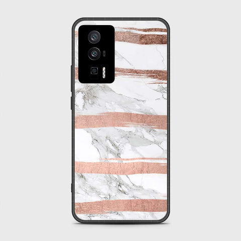 Xiaomi Redmi K60 Pro Cover- White Marble Series - HQ Ultra Shine Premium Infinity Glass Soft Silicon Borders Case