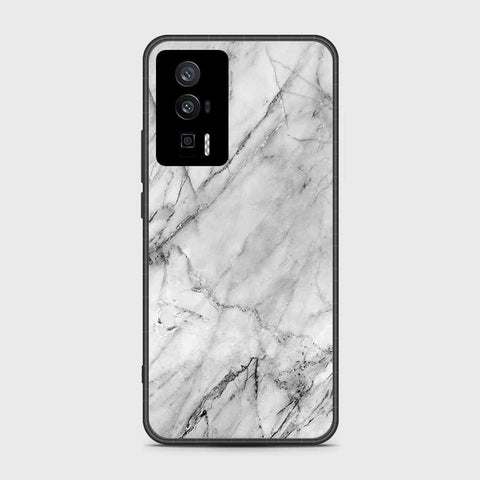 Xiaomi Redmi K60 Cover- White Marble Series - HQ Ultra Shine Premium Infinity Glass Soft Silicon Borders Case