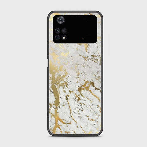 Xiaomi Poco M4 Pro Cover- White Marble Series - HQ Ultra Shine Premium Infinity Glass Soft Silicon Borders Case