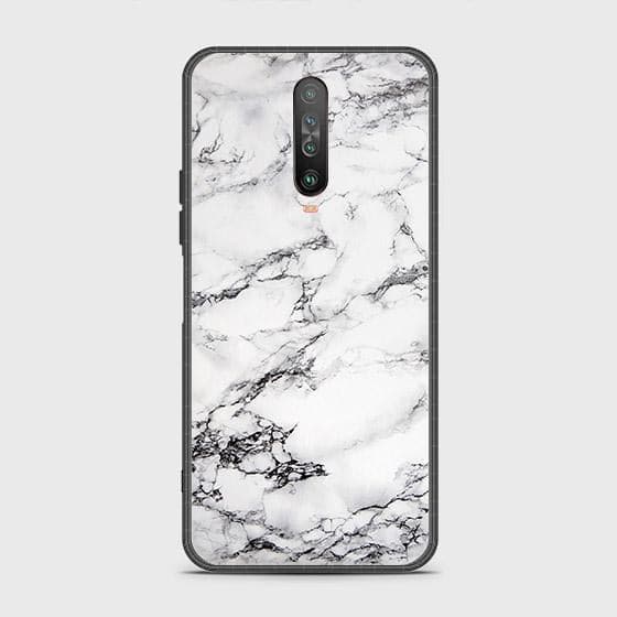 Xiaomi Poco X2 Cover - White Marble Series - HQ Ultra Shine Premium Infinity Glass Soft Silicon Borders Case