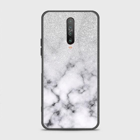 Xiaomi Poco X2 Cover - White Marble Series - HQ Ultra Shine Premium Infinity Glass Soft Silicon Borders Case