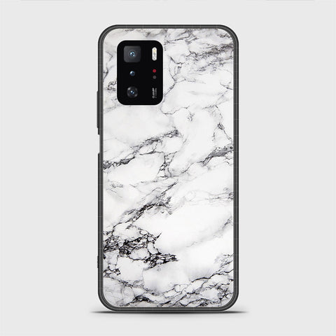 Xiaomi Poco X3 GT Cover - White Marble Series - HQ Ultra Shine Premium Infinity Glass Soft Silicon Borders Case