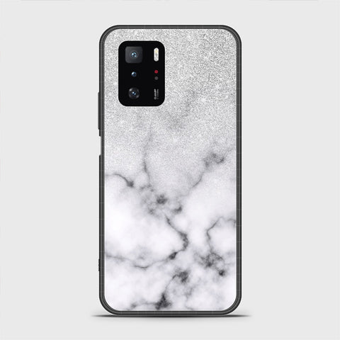 Xiaomi Poco X3 GT Cover - White Marble Series - HQ Ultra Shine Premium Infinity Glass Soft Silicon Borders Case