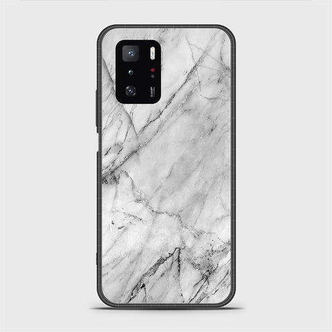 Xiaomi Poco X3 GT Cover - White Marble Series - HQ Ultra Shine Premium Infinity Glass Soft Silicon Borders Case