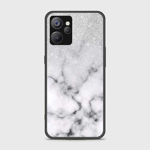 Realme 10 5G Cover- White Marble Series - HQ Ultra Shine Premium Infinity Glass Soft Silicon Borders Case