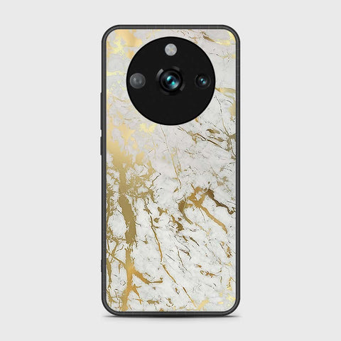 Realme 11 Pro Plus Cover- White Marble Series - HQ Ultra Shine Premium Infinity Glass Soft Silicon Borders Case