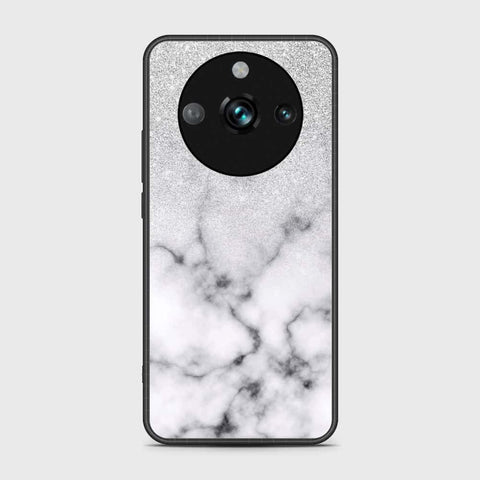 Realme 11 Pro Plus Cover- White Marble Series - HQ Ultra Shine Premium Infinity Glass Soft Silicon Borders Case