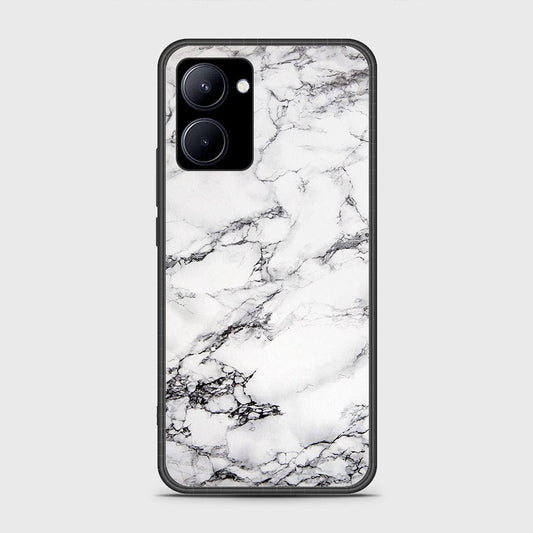 Realme C33 Cover- White Marble Series - HQ Ultra Shine Premium Infinity Glass Soft Silicon Borders Case