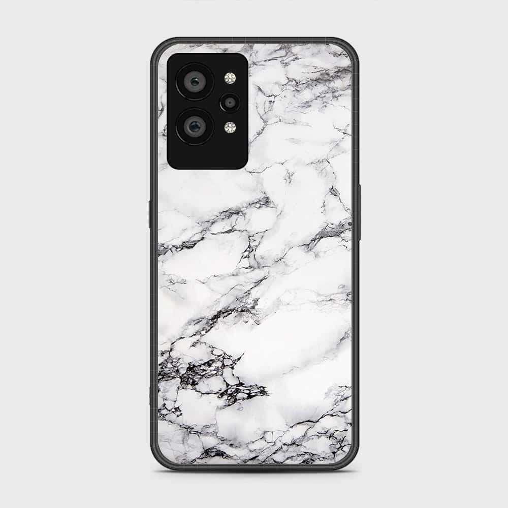 Realme GT2 Pro Cover- White Marble Series - HQ Ultra Shine Premium Infinity Glass Soft Silicon Borders Case