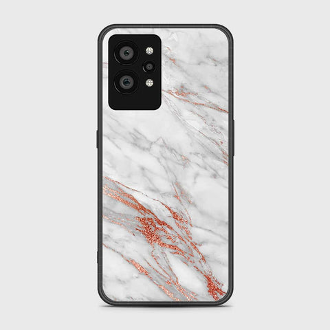 Realme GT2 Pro Cover- White Marble Series - HQ Ultra Shine Premium Infinity Glass Soft Silicon Borders Case