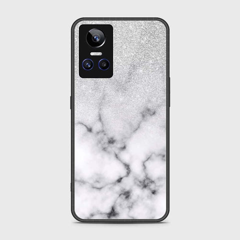 Realme GT Neo 3 Cover- White Marble Series - HQ Ultra Shine Premium Infinity Glass Soft Silicon Borders Case