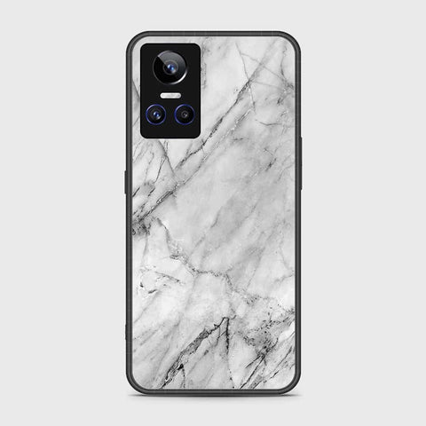 Realme GT Neo 3 Cover- White Marble Series - HQ Ultra Shine Premium Infinity Glass Soft Silicon Borders Case