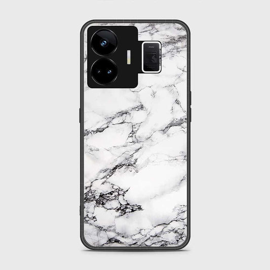 Realme GT Neo 5 Cover- White Marble Series - HQ Ultra Shine Premium Infinity Glass Soft Silicon Borders Case