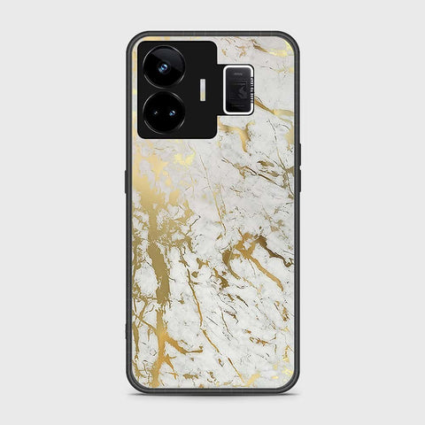 Realme GT Neo 5 Cover- White Marble Series - HQ Ultra Shine Premium Infinity Glass Soft Silicon Borders Case