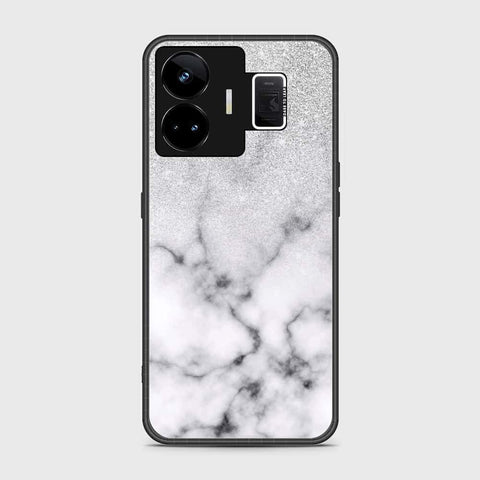 Realme GT Neo 5 Cover- White Marble Series - HQ Ultra Shine Premium Infinity Glass Soft Silicon Borders Case