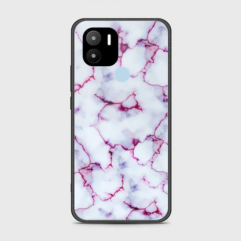 Xiaomi Redmi A2 Plus Cover- White Marble Series - HQ Ultra Shine Premium Infinity Glass Soft Silicon Borders Case