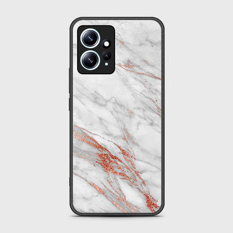 Xiaomi Redmi Note 12 4G Cover- White Marble Series - HQ Ultra Shine Premium Infinity Glass Soft Silicon Borders Case