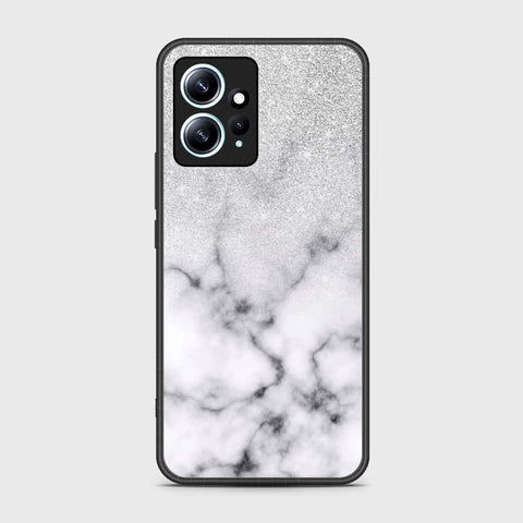 Xiaomi Redmi Note 12 4G Cover- White Marble Series - HQ Ultra Shine Premium Infinity Glass Soft Silicon Borders Case