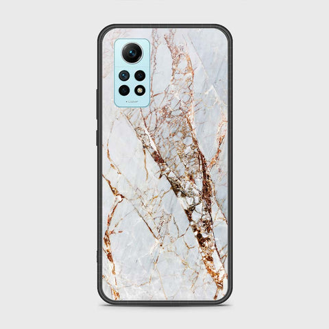 Xiaomi Redmi Note 12 Pro 4G Cover- White Marble Series - HQ Ultra Shine Premium Infinity Glass Soft Silicon Borders Case