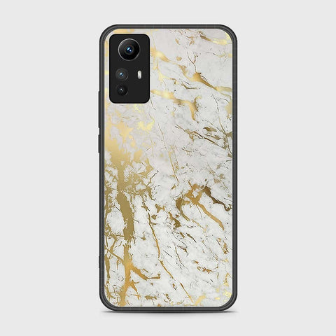 Xiaomi Redmi Note 12S Cover- White Marble Series - HQ Ultra Shine Premium Infinity Glass Soft Silicon Borders Case