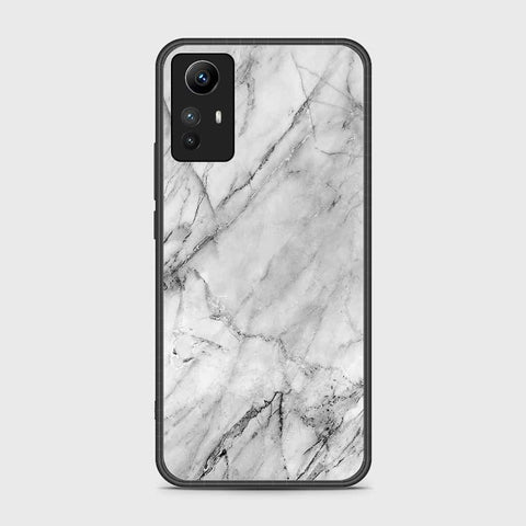 Xiaomi Redmi Note 12S Cover- White Marble Series - HQ Ultra Shine Premium Infinity Glass Soft Silicon Borders Case