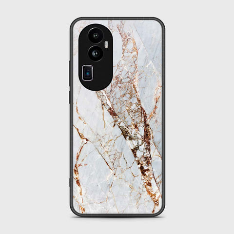 Oppo Reno 10 Pro Plus Cover- White Marble Series - HQ Ultra Shine Premium Infinity Glass Soft Silicon Borders Case