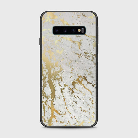 Samsung Galaxy S10 5G Cover- White Marble Series - HQ Ultra Shine Premium Infinity Glass Soft Silicon Borders Case