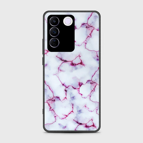 Vivo S16e Cover- White Marble Series - HQ Ultra Shine Premium Infinity Glass Soft Silicon Borders Case