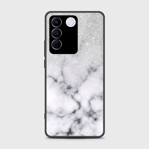 Vivo S16e Cover- White Marble Series - HQ Ultra Shine Premium Infinity Glass Soft Silicon Borders Case