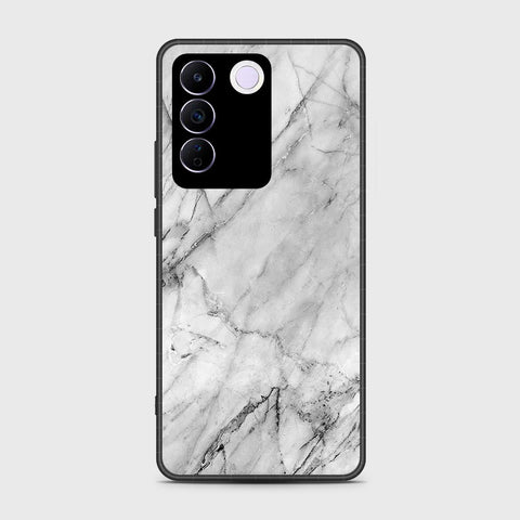 Vivo S16e Cover- White Marble Series - HQ Ultra Shine Premium Infinity Glass Soft Silicon Borders Case